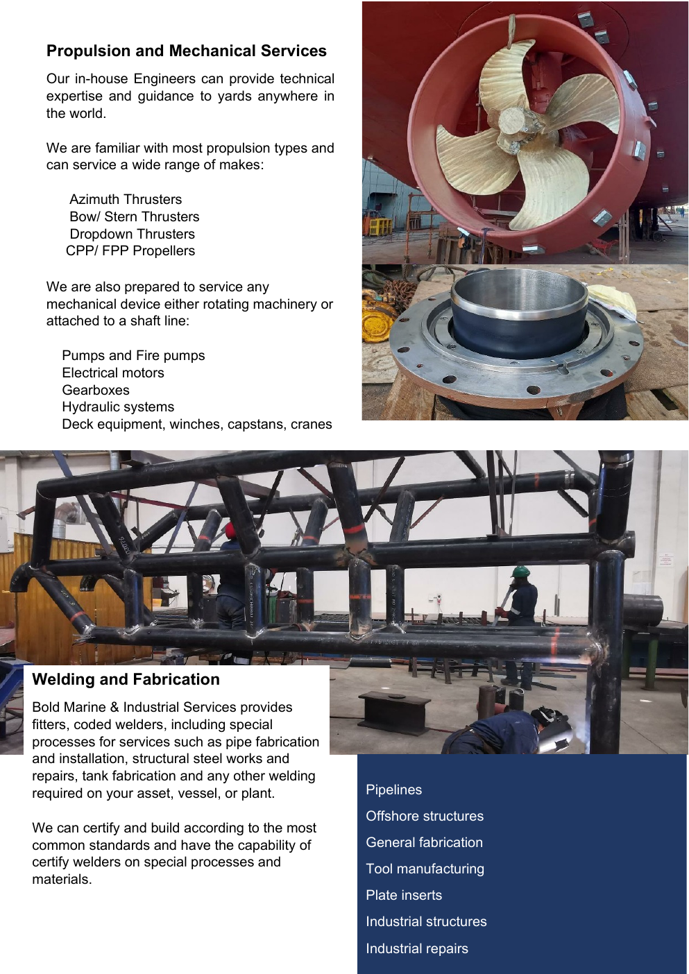 BMI marine engineering services